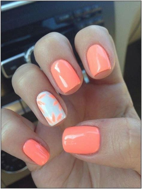 El Verano De Uñas Uñas Coral | Cute gel nails, Summer gel ...