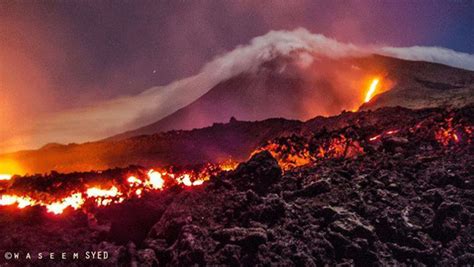 El Volcán de Pacaya en Guatemala es el escenario de un ...
