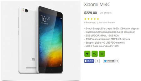 El Xiaomi Mi4C se deja ver en una tienda online antes de ...