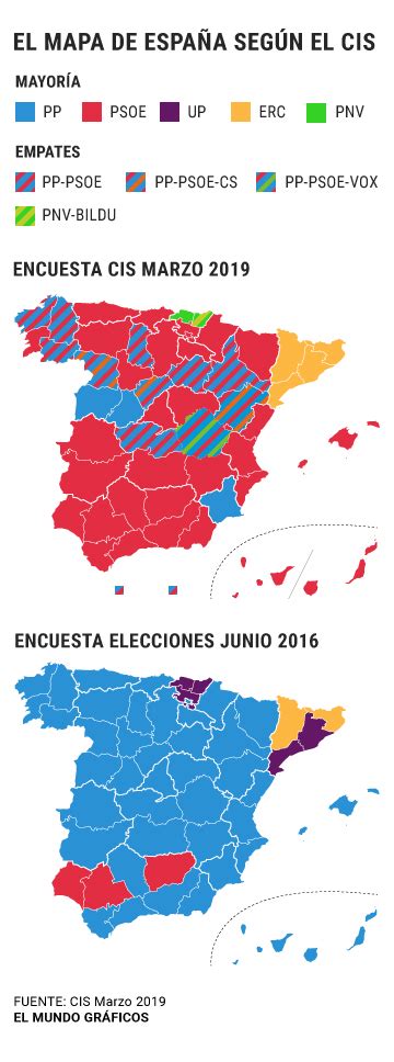 Elecciones 2019: El mapa de España cambiará de color en ...