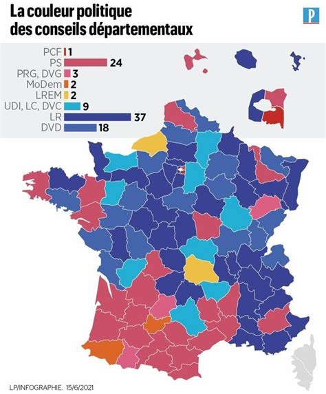 Elections départementales 2021 : PC, PS, LR, centre... qui contrôle ...