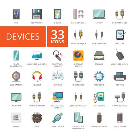 Electronic devices icons set ~ Icons ~ Creative Market