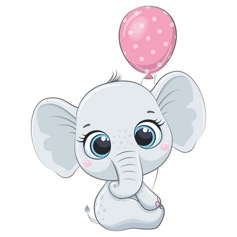 Elefante bebé ducha Clipart PNG JPEG EPS elefante bebé | Etsy