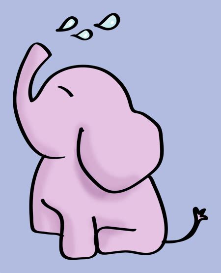 Elefante dibujo fácil para niños   Dibujos de elefantes