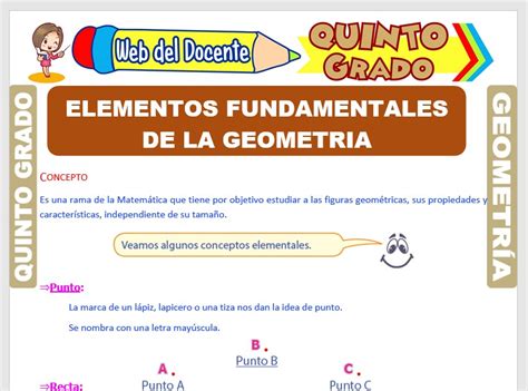 Elementos Fundamentales de la Geometría para Quinto Grado ...