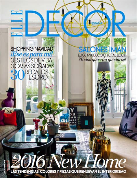 ELLE DECOR Spain | Elle decor, Magazine design cover, Decor