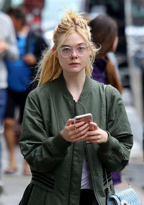 ELLE FANNING Heading to Her Home in New York 09/03/2017 ...