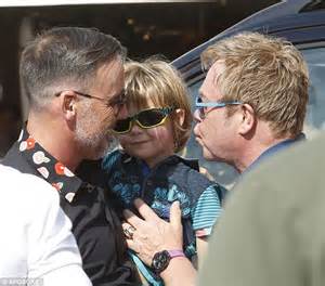 Elton John and David Furnish treat sons Zachary and Elijah to family ...