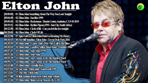 Elton John Best Songs   Best Rock Ballads 80 s, 90 s  The Greatest ...
