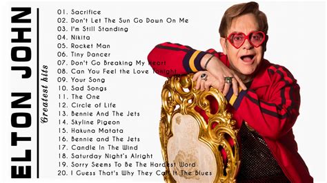 Elton John Best Songs   Best Rock Ballads 80 s, 90 s | The Greatest ...