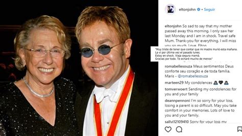 Elton John en  shock  por la muerte de su madre   YouTube
