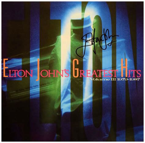 Elton John – Greatest Hits Volume 3, signed albumsROCK STAR gallery