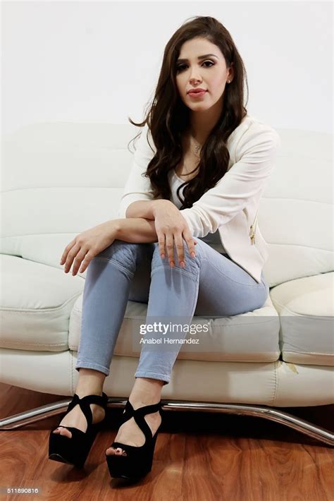 Emma Coronel Aispuro poses for a portrait in an ...