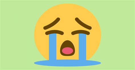 Emoji de cara llorando   8 Significados y Botón de ...