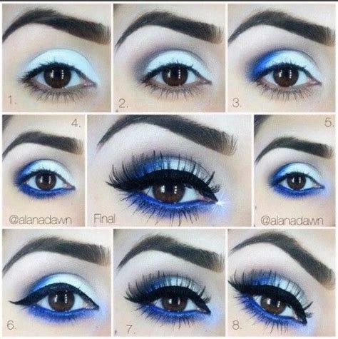 en azul rey | Blue eye makeup, Blue makeup, Stunning makeup