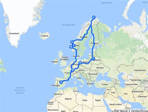 En coche desde Madrid por Dinamarca Noruega Suecia ...