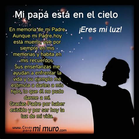 En memoria a mi Padre Un abrazo hasta el cielo Papá Aunque ...