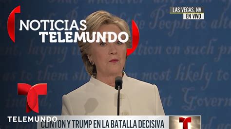 EN VIVO: Tercer debate presidencial Hillary Clinton vs ...