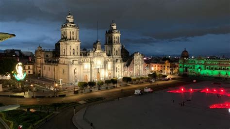 Encienden mapa de México en el Zócalo capitalino: FOTOS   El Heraldo de ...