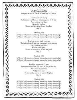 End of the Year Song Lyrics for We Will Rock You ...
