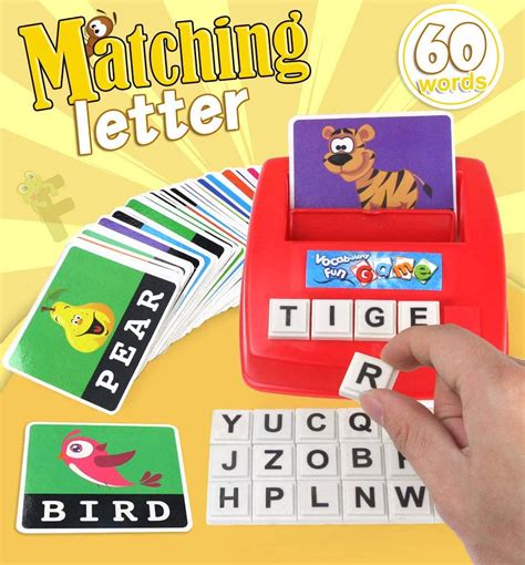 English Matching Letter Game Cartoon Early Learning Educational ...