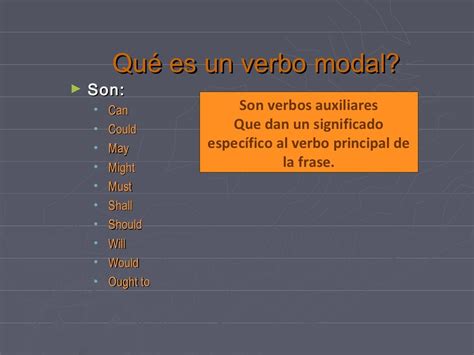 English Modal verbs en español