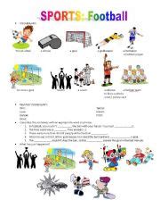 English teaching worksheets: Football