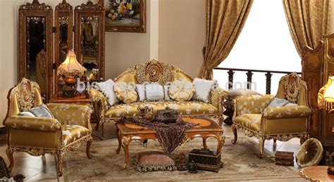 English Vintage Furniture,Living Room Gold Painting Sofa ...