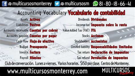 English Vocabulary  Accounting  | English vocabulary, Vocabulary ...