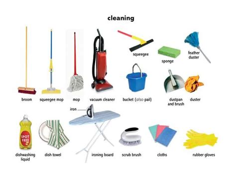 English Vocabulary: House Cleaning :    ESL Buzz
