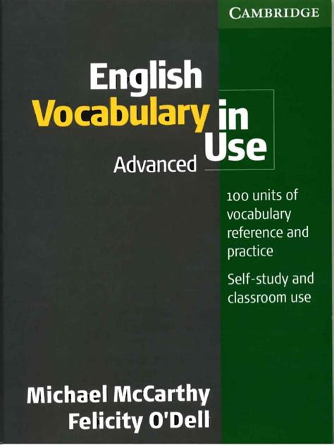 English vocabulary in use advanced with answers