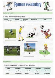 English worksheets: Football Vocabulary  enlarged