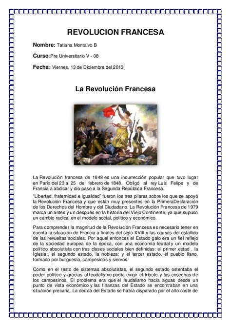 Ensayo 3 la revolucion francesa