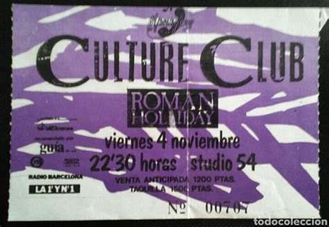Entrada concierto culture club barcelona   Vendido en ...