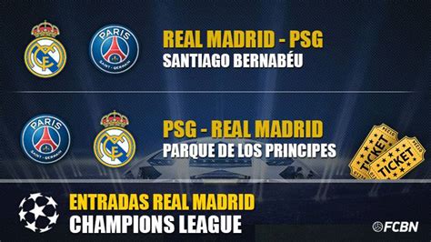 Entradas PSG vs Real Madrid   Champions League   Semifinales