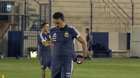 Entrenamiento de la Selección Argentina de cara al partido ...