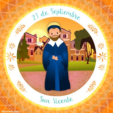 Enviar tarjeta, postal, Día de San Vicente, 27 de septiembre