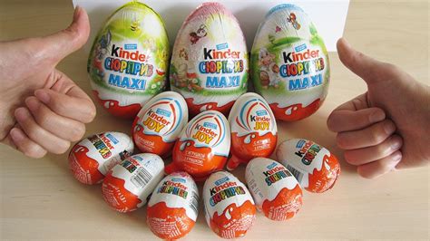 Epic 12 Kinder Surprise eggs unboxing! 3 Maxi + 3 Kinder ...