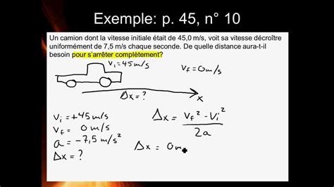 Équations du MRUA et exemples  partie 2    YouTube