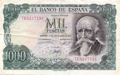 érase una vez... quizá: Billetes de banco. España.