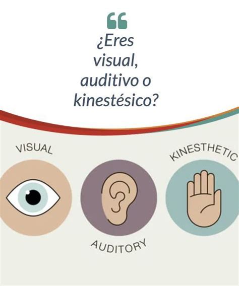 ¿Eres visual, auditivo o kinestésico en 2020 | Educacion emocional ...