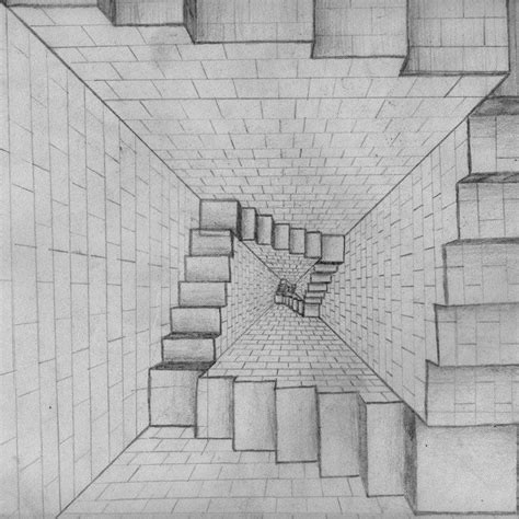 Escalera caracol prismática | DIBUJO en 2019 | Dibujos abstractos ...