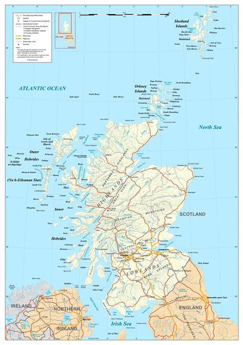 Escocia Mapa / Escocia Mapa Del Tiempo