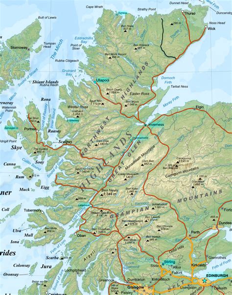 Escocia Mapa : Mapa Escocia   Ernesto Thavall1963