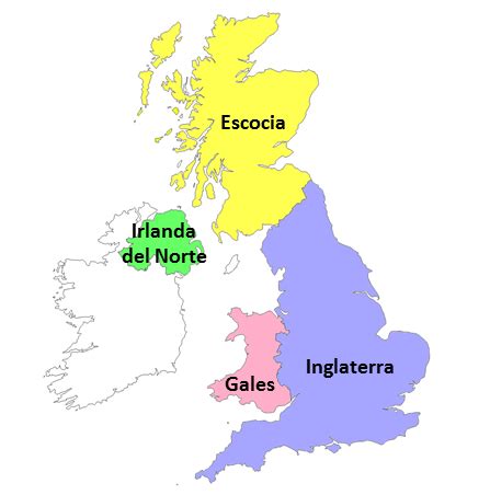 Escocia Reino Unido Inglaterra Mapa