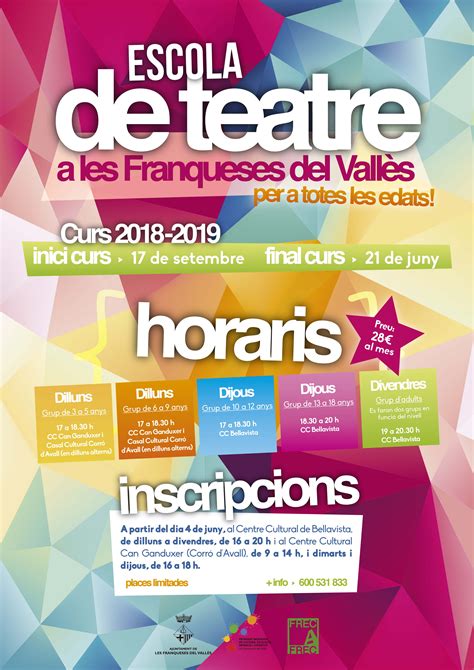 Escola de teatre 2018 2019   Ajuntament de les Franqueses ...