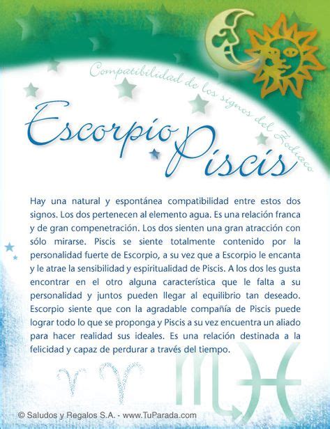 Escorpio con Piscis, Compatibilidad de Escorpio, tarjetas ...