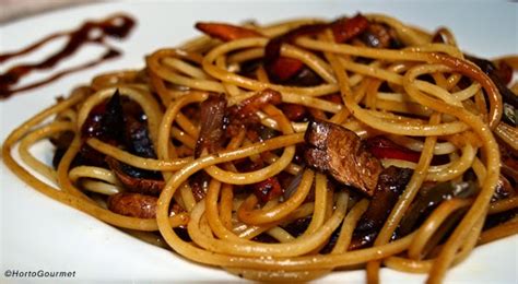 Espagueti con verduras y salsa de soja   RECETA | HortoGourmet
