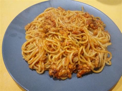 Espaguetis con soja texturizada   La Cocina Sin Gluten