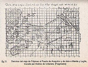 ESPAÑA ILUSTRADA: TORNAVIAJE ASIA AMÉRICA POR ANDRÉS DE DE URDANETA